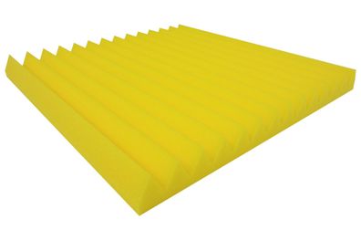Akustikschaumstoff Gelb Dreieck Lamellen Profil 5 cm Wave Panels Schallabsorber