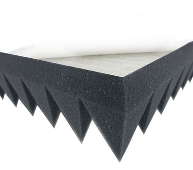 Akustikpur Pyramid Foam (7cm) Self Adhesive Acoustic Foam Insulation