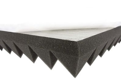 Pyramidenschaumstoff (ca. 100x50x5cm) Selbstklebend Akustik Schaumstoff Dämmung