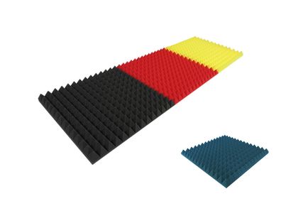 Acoustic sound insulation foam pyramids new color made in germany °°°