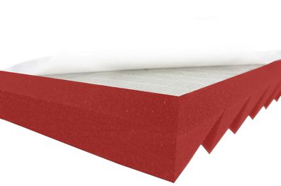 Triangulo Profil Laminillas (Rojo) Ola Panel 5cm Autoadhesivo Espuma Acústica