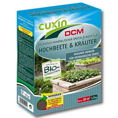 Cuxin Hochbeetdünger Kräuterdünger 1,5 kg Gemüsedünger Beetdünger Obstdünger