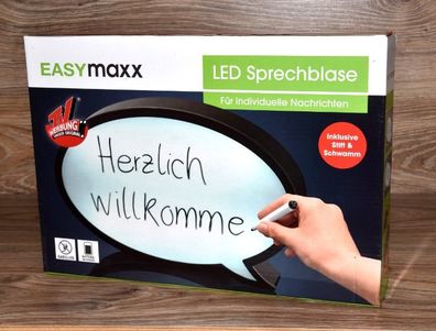 LED Lichtbox Sprechblase Leuchtkasten Comic Sprechblase 30 cm von Easymaxx NEU