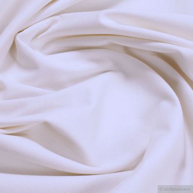 Stoff Baumwolle Leinwand off-white gebrochenes Weiß