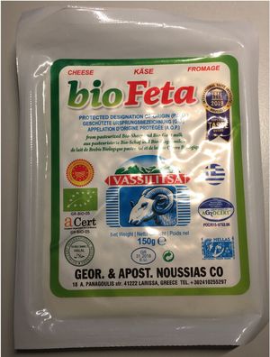 Vassilitsa BIO Feta 900g-1,5kg Schafkäse Schafskäse Käse Halal Vakuum Griechenland