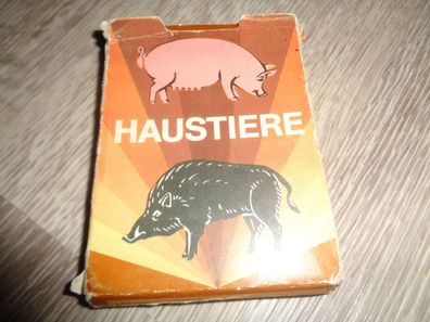 Kartenspiel, Quartettspiel, Peterspiel -Haustiere -Verlag für Lehrmittel Pössneck