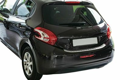 Ladekantenschutz Edelstahl MATT für Peugeot 208 | 2012-2019 | mit Abkantung