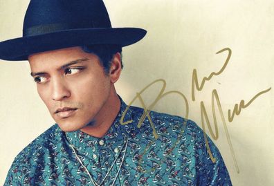 Bruno Mars Autogramm Großfoto