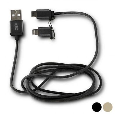USB-Kabel auf Micro-USB und Lightning
