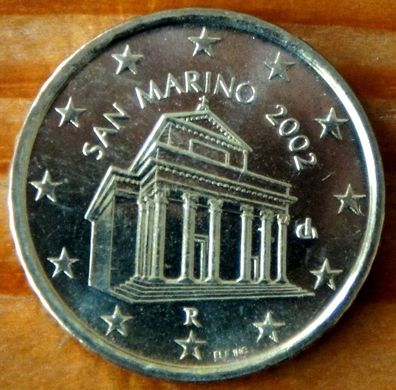 10 Cent San Marino 2002 Euro-Kursmünze unzirkuliert / unc