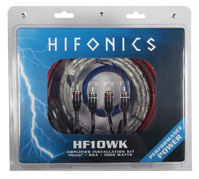 Hifonics HF10WK Kabelkit 10 mm² für Auto Verstärker