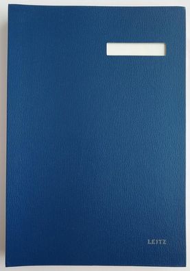 Leitz Unterschriftsmappe 5700 blau mit 20 Fächern