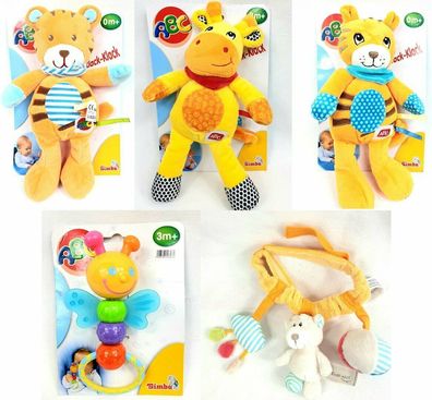 Simba ABC Plüsch Babyrassel ca. 25cm Greifling Klapper Rassel Baby