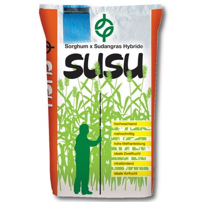 SUSU Sorghum x Sudangrashybride 15 kg Sudangras Zwischenfrucht Biomasse Biogas