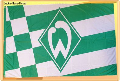 Fahne Hissfahne SV Werder Bremen Raute