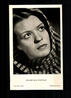 Heidemarie Hatheyer Film-Foto-Verlag 30er Jahre Postkarte Nr. A 3886/1 + P 6546