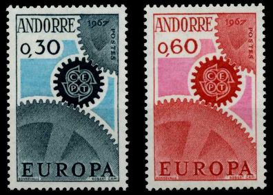 Andorra (FRANZ. POST) 1967 Nr 199-200 postfrisch SB0EECA