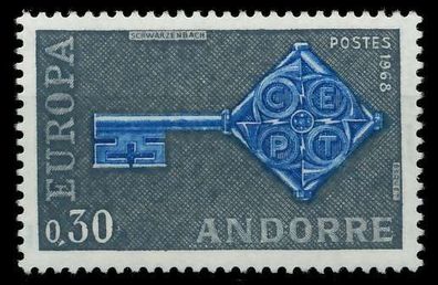 Andorra (FRANZ. POST) 1968 Nr 208 postfrisch SB0EF3E