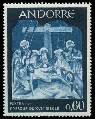 Andorra (FRANZ. POST) 1967 Nr 206 postfrisch X0847BA