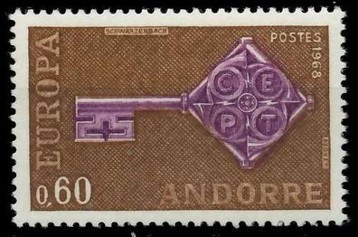 Andorra (FRANZ. POST) 1968 Nr 209 postfrisch SB0EF46