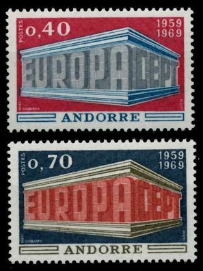 Andorra (FRANZ. POST) 1969 Nr 214-215 postfrisch SB0EF8E