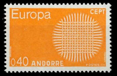 Andorra (FRANZ. POST) 1970 Nr 222 postfrisch SB0EFF6