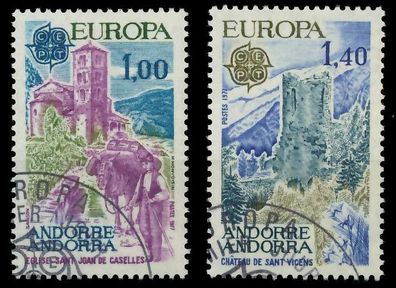 Andorra (FRANZ. POST) 1977 Nr 282-283 gestempelt X08936A