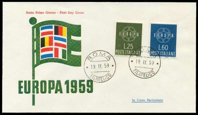 Italien 1959 Nr 1055-1056 BRIEF FDC X0894C6