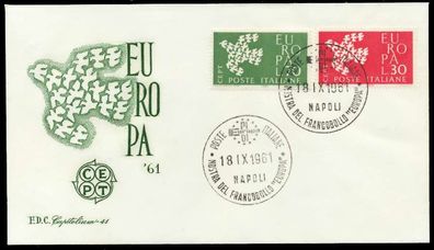 Italien 1961 Nr 1113-1114 BRIEF FDC X089526