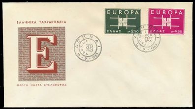 Griechenland 1963 Nr 821-822 BRIEF FDC X089592