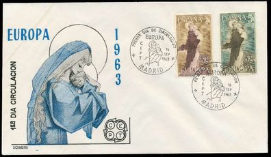 Spanien 1963 Nr 1411-1412 BRIEF FDC X0895BE