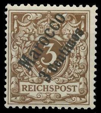 Deutsche Auslandspostämter Marokko Nr 1 postfrisch X09459E