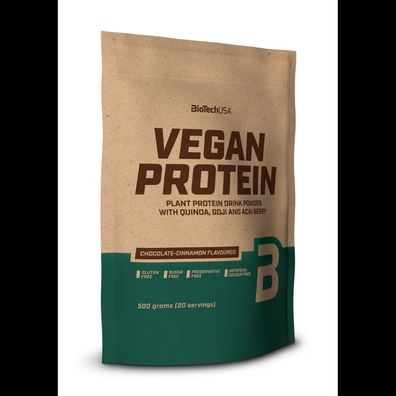 BioTech USA Vegan Protein 500g, 100%Vegan Erbsen Reis Amino
