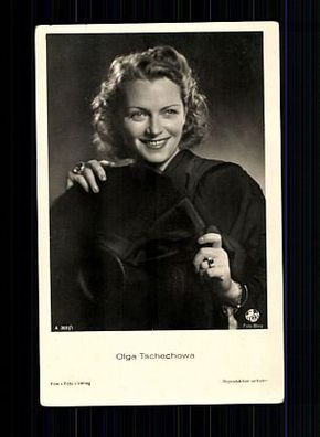 Olga Tschechowa Film-Foto-Verlag 30er Jahre Postkarte Nr. A 3681/1 + P 7107