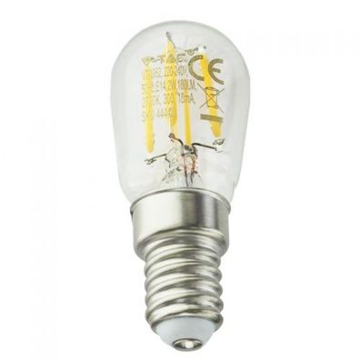 Kühlschranklampe LED 2 Watt mit Sockel E14, ersetzt 20 Watt LED Licht warm weiß