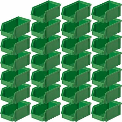 27x Sichtbox"CLASSIC" FB 4, LxBxH 230/200x140x122 mm, Inhalt 3,7 Liter, grün