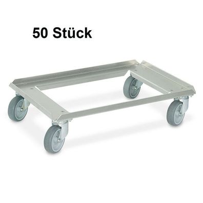 50 Logistikroller aus Edelstahl, für 600x400 mm Behälter, Tragkraft 250 kg
