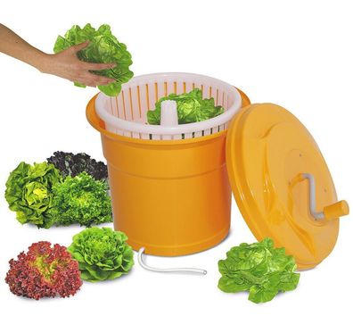 Gastro Salatschleuder, Inhalt 25 Liter, HxØ 520 x 430 mm, orange