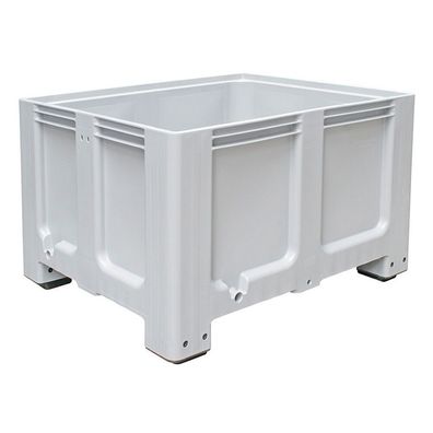 Palettenbox mit 4 Füßen, LxBxH 1200 x 1000 x 760 mm, Boden/ Wände geschlossen