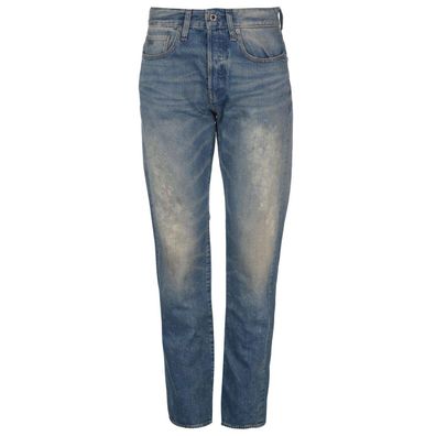 G-Star Herren Regular Fit Denim Jeans 3301 Tapered Medium Aged Painted