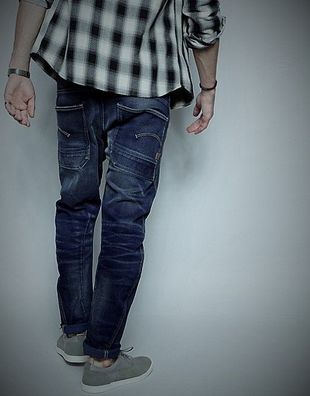 G-Star Raw Davin 3D Loose Tapered Fit Nolt Denim Jeans Vintage Medium Aged