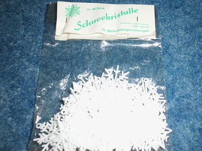 Schneeblume / Schneekristalle---VEB Kunstblume Sebnitz--50 Stück