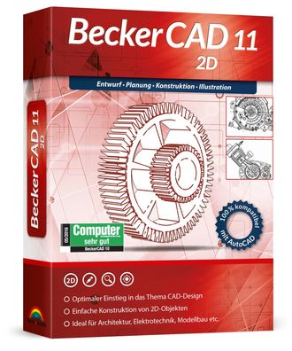 BeckerCAD 11 2D Architektur, Maschinenbau, Elektrotechnik, Modellbau CADProgramm