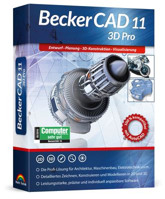 BeckerCAD 11 3D PRO - Architektur, Maschinenbau, Elektrotechnik, CAD Programm