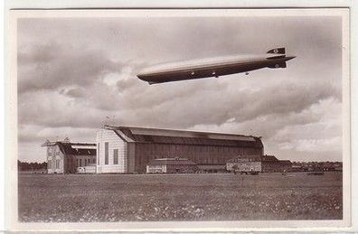 59545 Ak Luftschiff "Graf Zeppelin" über der Werft um 1935