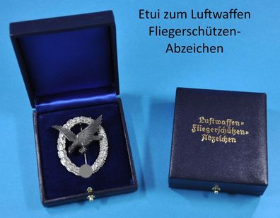 Etui zum Fliegerschützenabzeichen Repro !!!