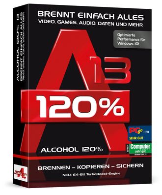 Alcohol 120% - Version 13 - Brennt einfach alles - Download Version
