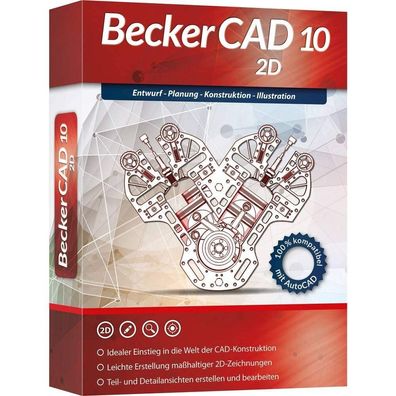 BeckerCAD 10 2D Architektur, Maschinenbau, Elektrotechnik CAD Programm