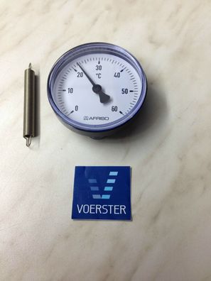 Anlegethermometer Fußbodenheizung ATh 63 S 0-60°C 3/8" - 1 1/2" Thermometer