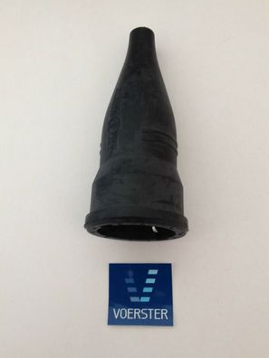 Gummi Schutzkontaktkupplung schwarz Schuko Kupplung
